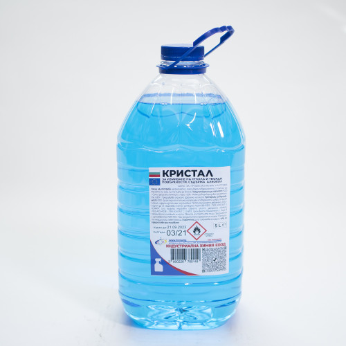 КРИСТАЛ - туба 5 л - препарат за стъкла на алкохолна основа КРИСТАЛ - туба 5 л - препарат за стъкла на алкохолна основа