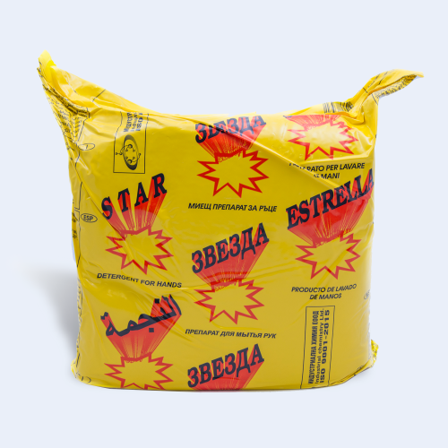 ЗВЕЗДА - 5 кг пакет - каша за миене на ръце, с дървени трици и натурален сапун