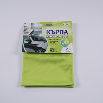 Микрофибърна кърпа за стъкло - 50 х 40 Микрофибърна кърпа за стъкло - 50 х 40
