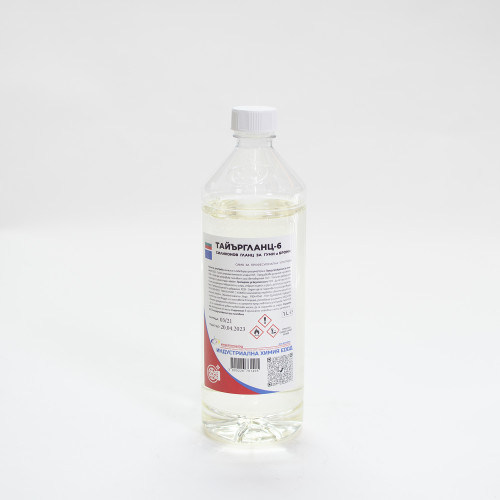 ТАЙЪРГЛАНЦ - 6  - 1 л - силиконов гланц за гуми и брони, готов за употреба ТАЙЪРГЛАНЦ - 6  - 1 л - силиконов гланц за гуми и брони, готов за употреба